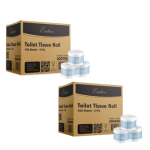 Entice Toilet Tissue Rolls - 400 & 700 Sheets