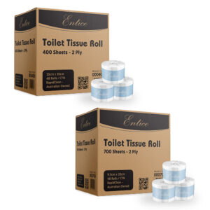 Entice Toilet Tissue Rolls - 400 & 700 Sheets