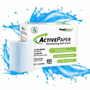RapidClean ActivePaper Disinfecting Roll Towel