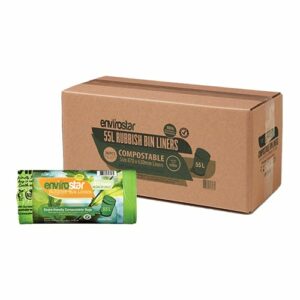 Envirostar 55L Compostable Bin Liner 18um - ESCB055