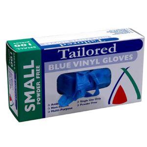 HTP Blue Vinyl Gloves - Powder Free