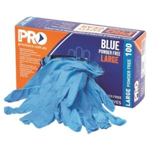 ProChoice Powder Free Nitrile Gloves Blue