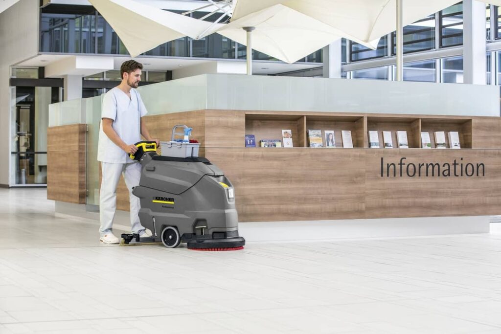 Karcher walk behind scrubber