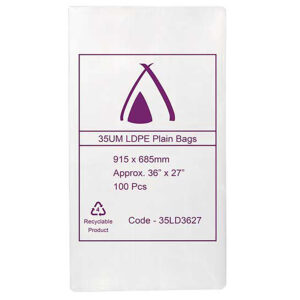HTP 35 Micron Clear LDPE Bags