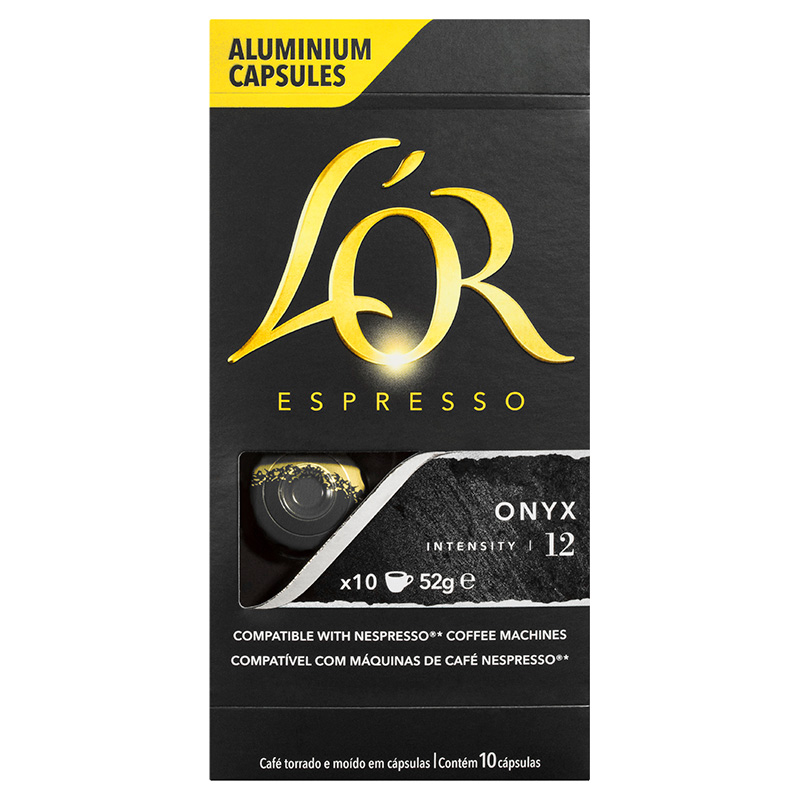 L'OR Espresso Coffee Capsules Onyx Box 10