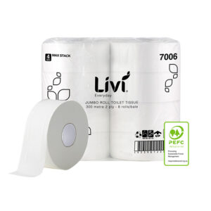 Livi Everyday Jumbo Toilet Tissue 2 Ply 300m - 7006