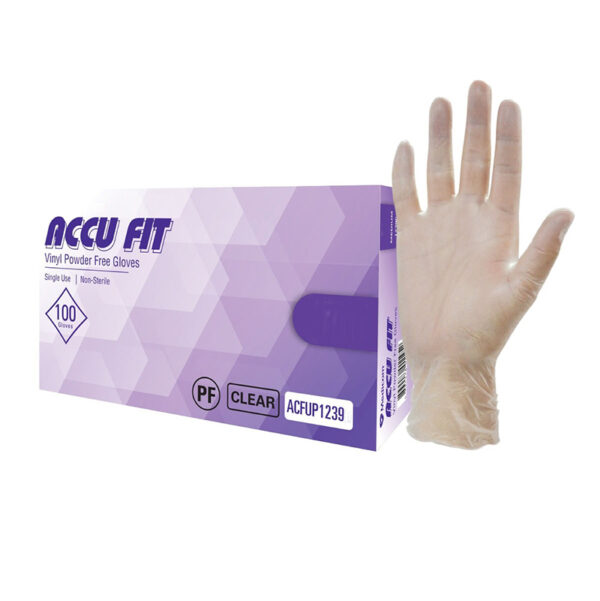 Medicom Accu Fit Vinyl Powder Free Gloves