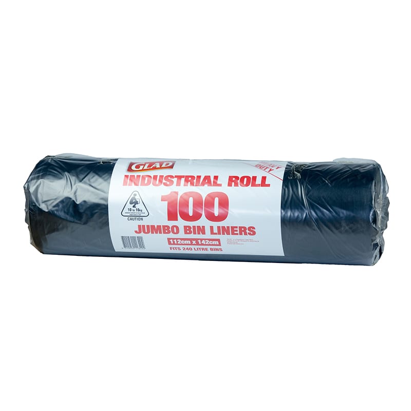 Glad® Jumbo Bin Liner Roll 240L Pk100 - RapidClean
