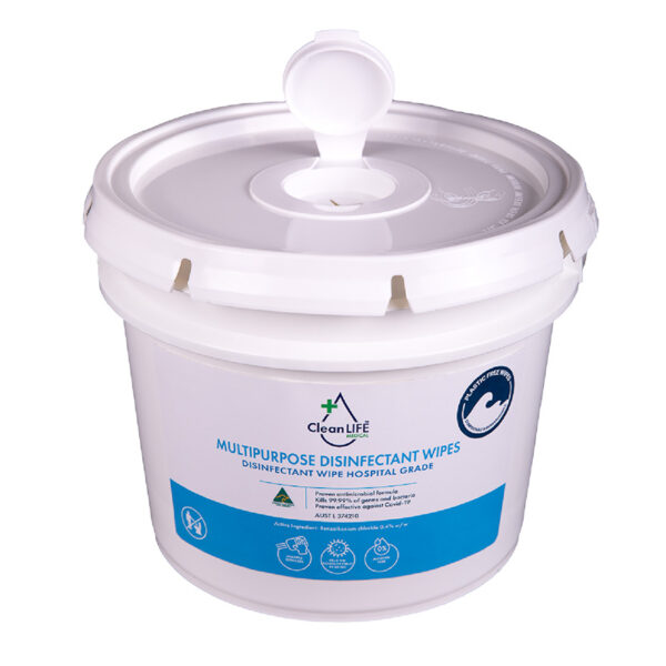 CleanLIFE Medical Multipurpose Disinfectant Wipes Tub