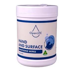 CleanLIFE Hand and Surface Canister Sanitising Wipes
