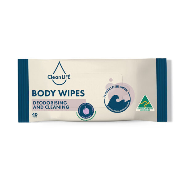 CleanLIFE Body Deodorising Wipes