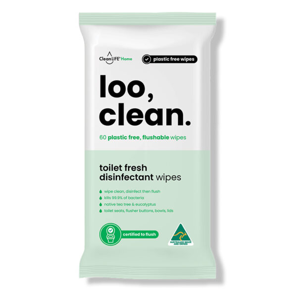Loo Clean 60 Flushable Wipes