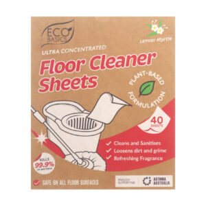 Eco Basics Floor Cleaner Sheets - Lemon Myrtle (40 Sheets)