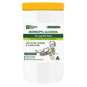 Great Aussie Wipes Isopropyl Alcohol 75 Wipe Canister