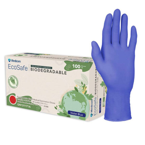 Medicom EcoSafe Biodegradable Nitrile Medical Examination Gloves