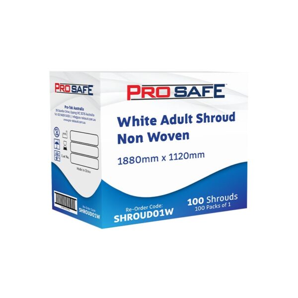 ProSafe Non Woven White Adult Shroud