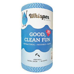 Whisper Super Absorbent Anti-Bacterial Cleaning Wipes