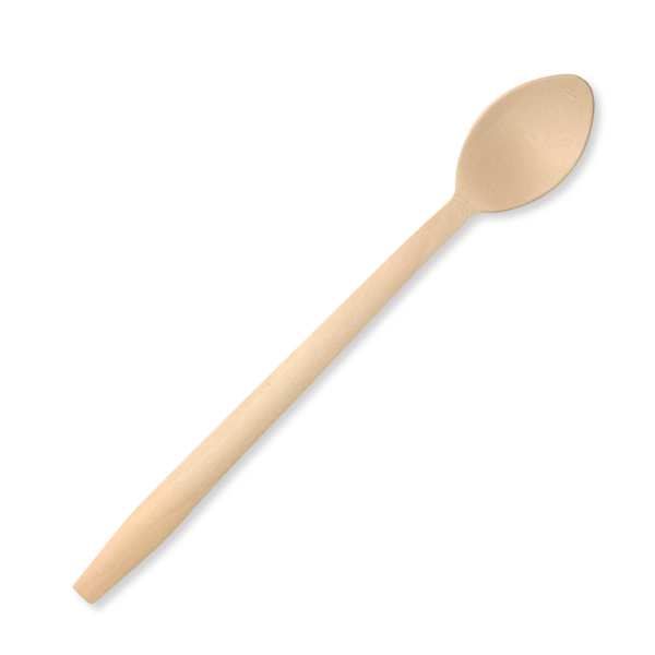 BioPak 20cm Tall Wood Teaspoon